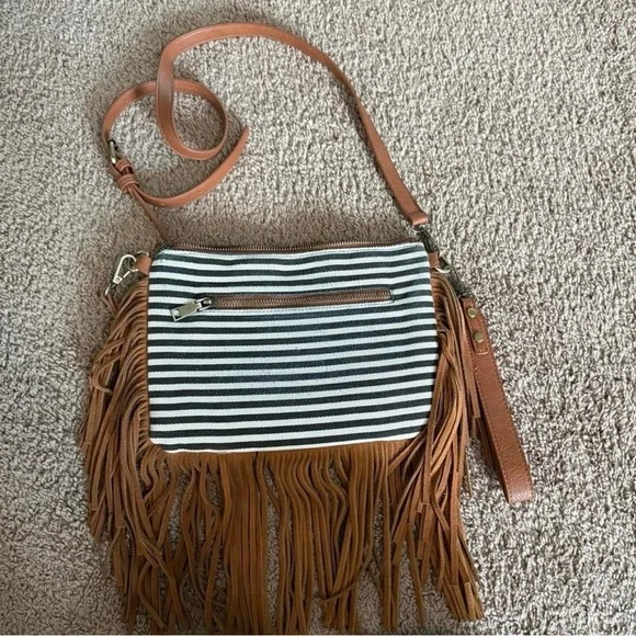 Bohemian Fringe Crossbody Bag - Multicolor - Picture 2 of 2